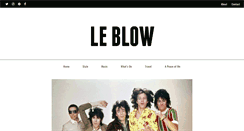 Desktop Screenshot of leblow.co.uk