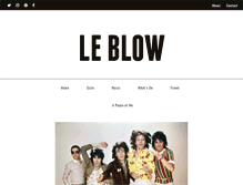 Tablet Screenshot of leblow.co.uk